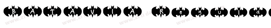 BATAVIA Regular字体转换